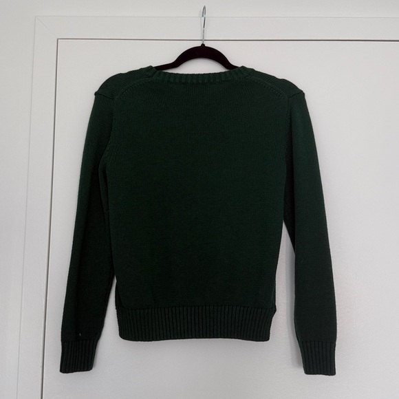 Ralph Lauren Green Sweater with Bear Motif - Size Medium - Picture 4 of 4